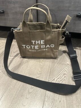 Marc Marc  Jacobs canvas Tote with Black Strap